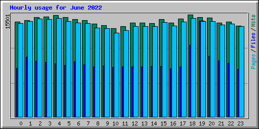 Hourly usage for June 2022