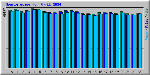 Hourly usage for April 2024