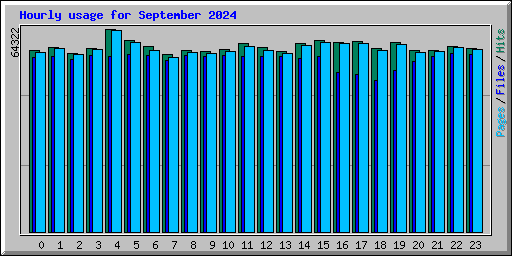 Hourly usage for September 2024